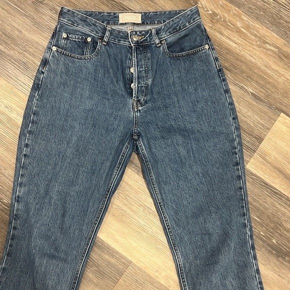 Everlane The curvy 90s cheeky straight cotton button fly jean size 30R - Picture 3 of 8
